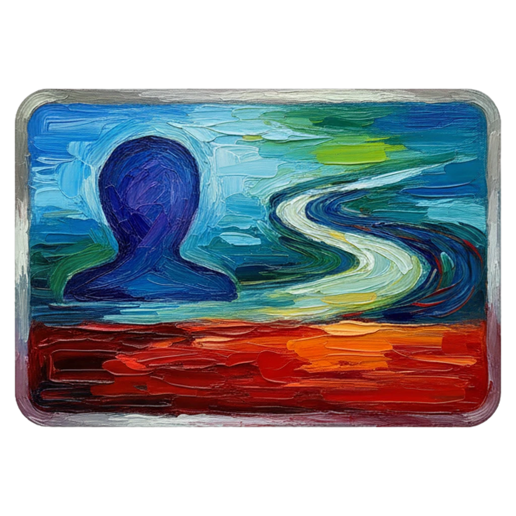 name badge id card Oil Painting icon