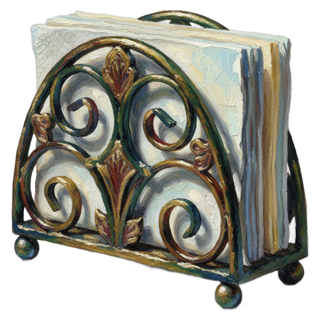 napkin holder Oil Painting icon