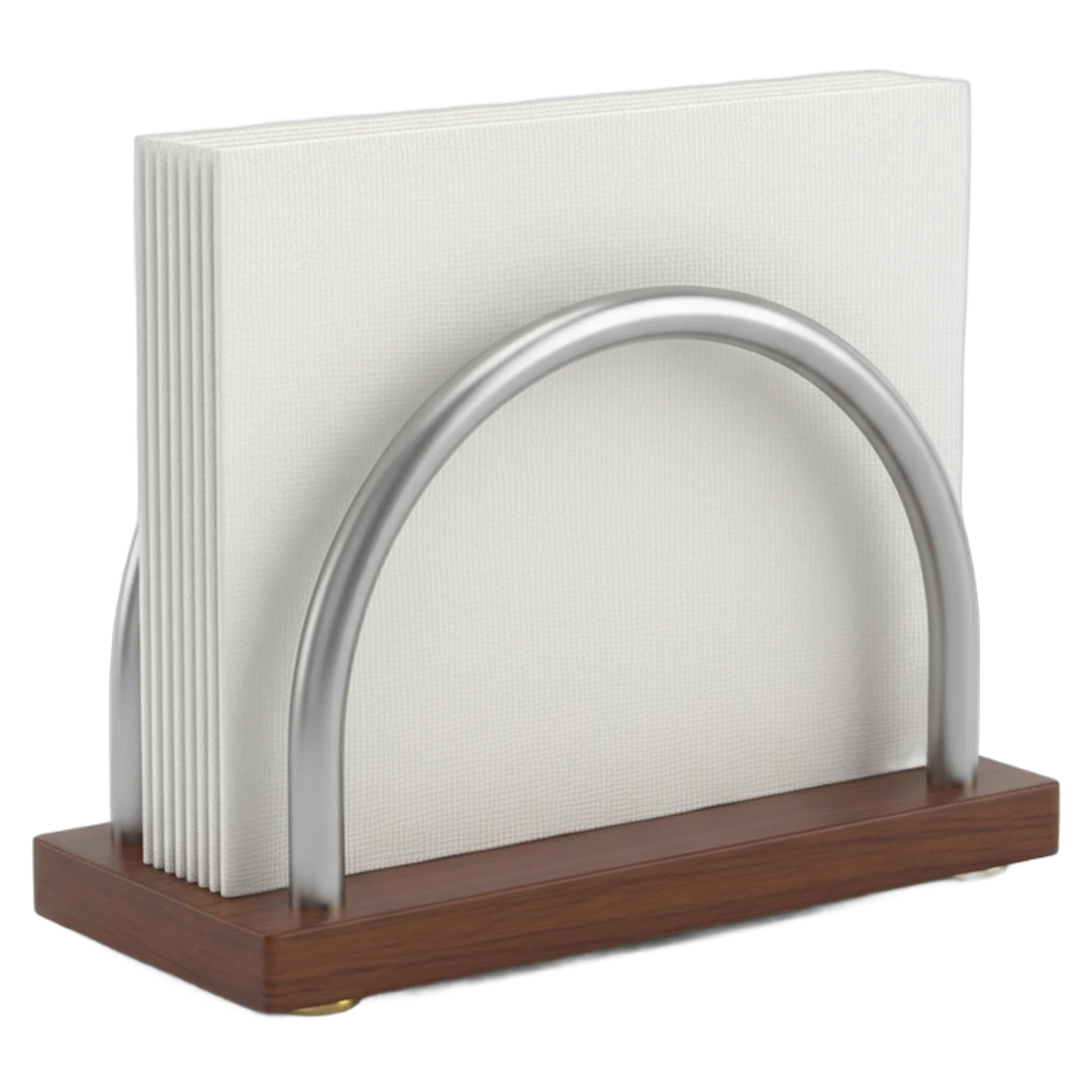 napkin holder Photorealistic icon