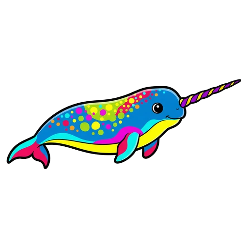 narwhal Pop Art icon