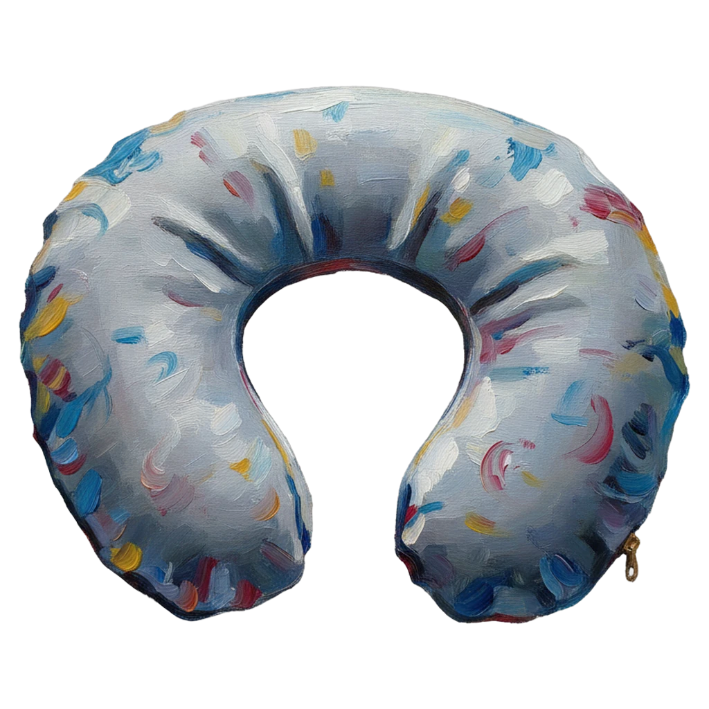 neck pillow Oil Painting icon