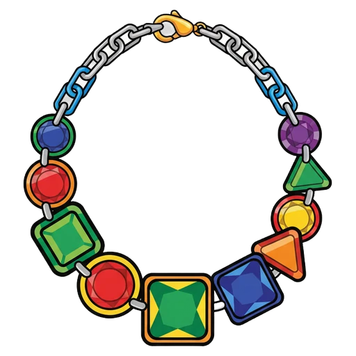 necklace Pop Art icon
