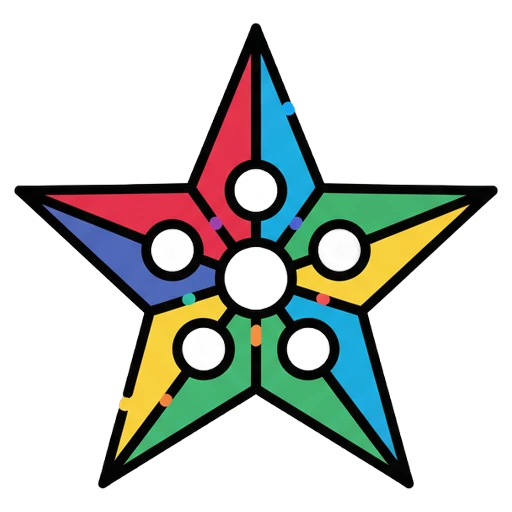 ninja star Pop Art icon