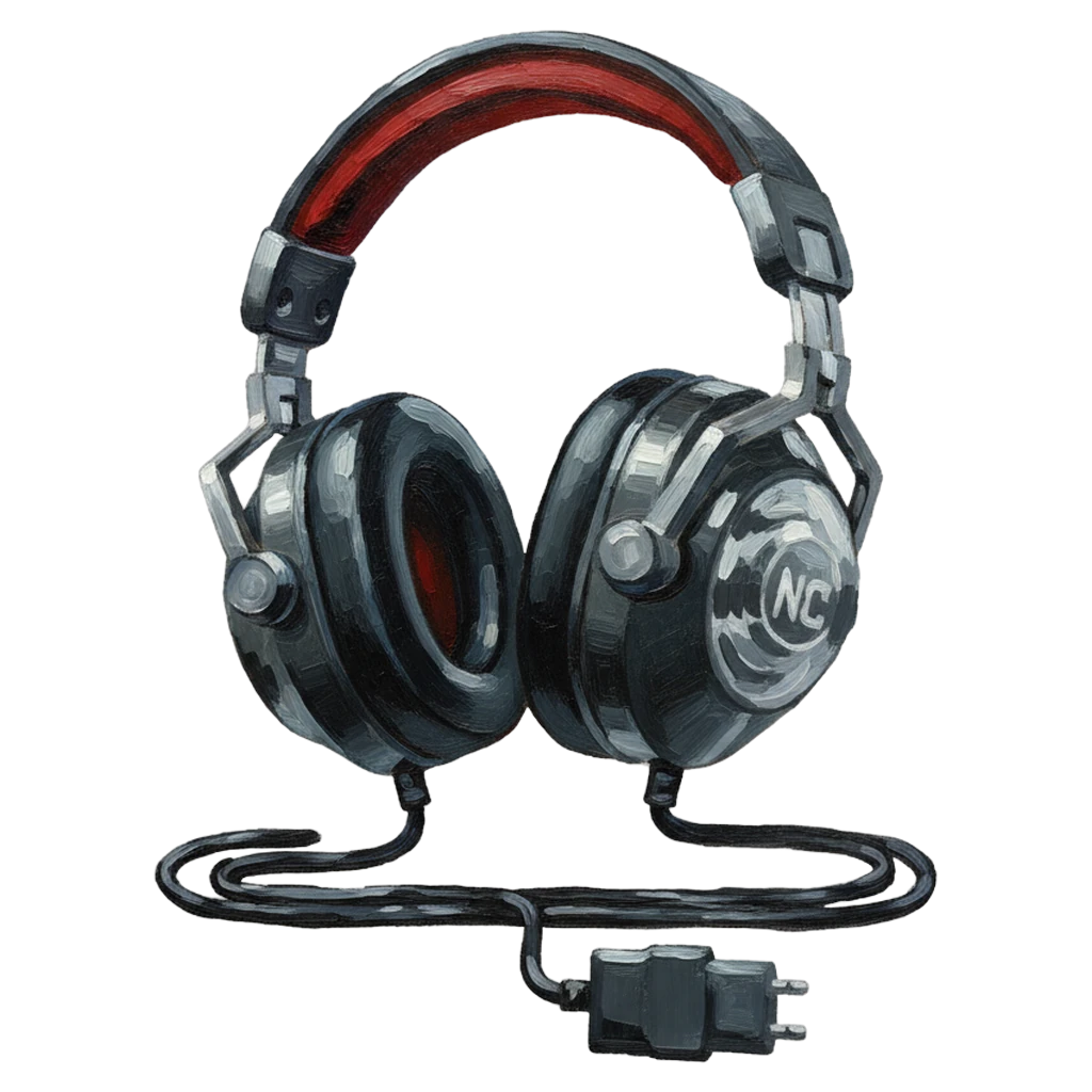 noise canceling headphones Oil Painting icon