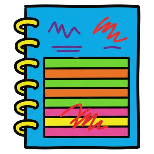 notebook Pop Art icon