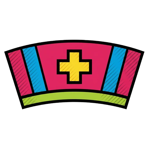 nurse hat Pop Art icon
