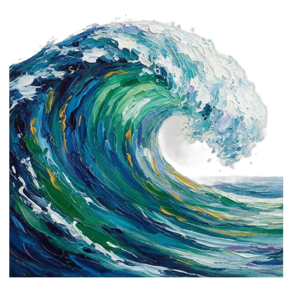ocean wave Oil Painting icon
