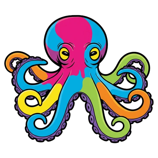 octopus Pop Art icon