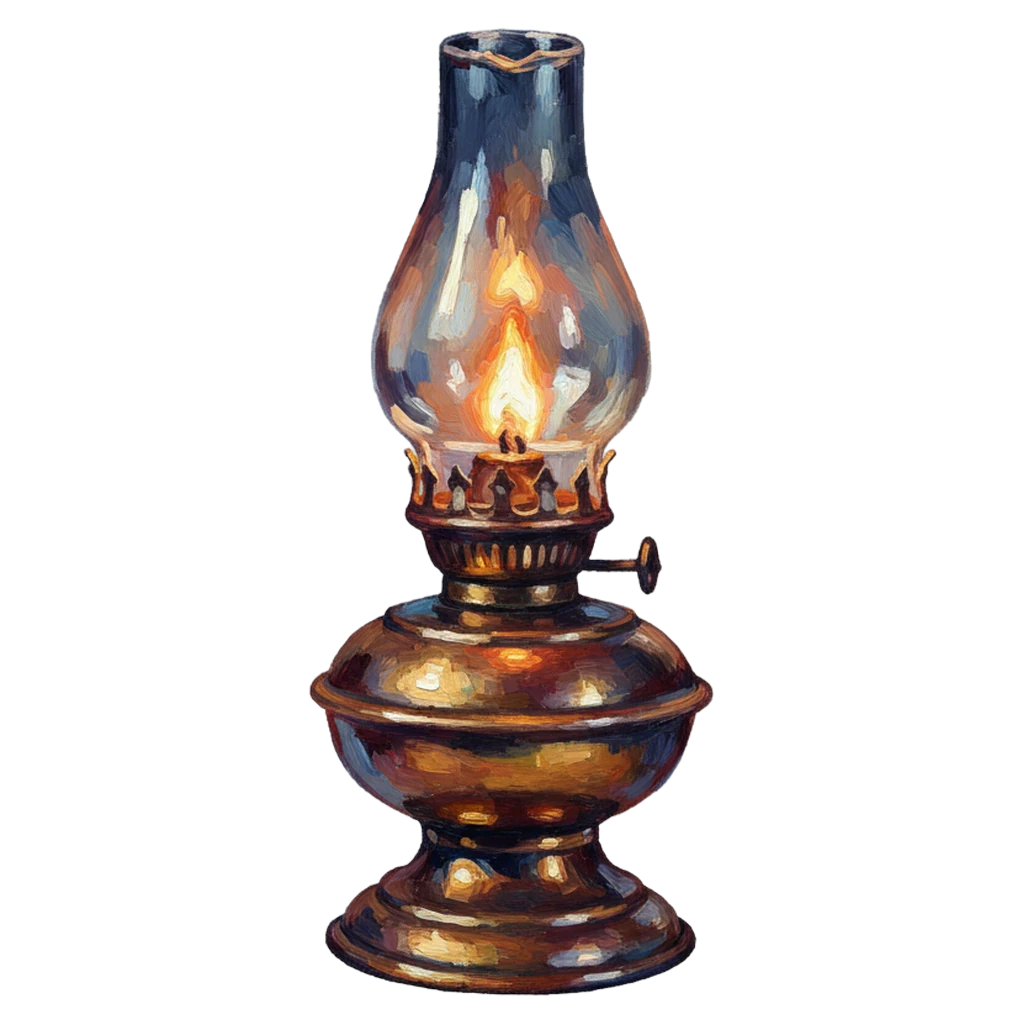 oil lamp Oil Painting icon