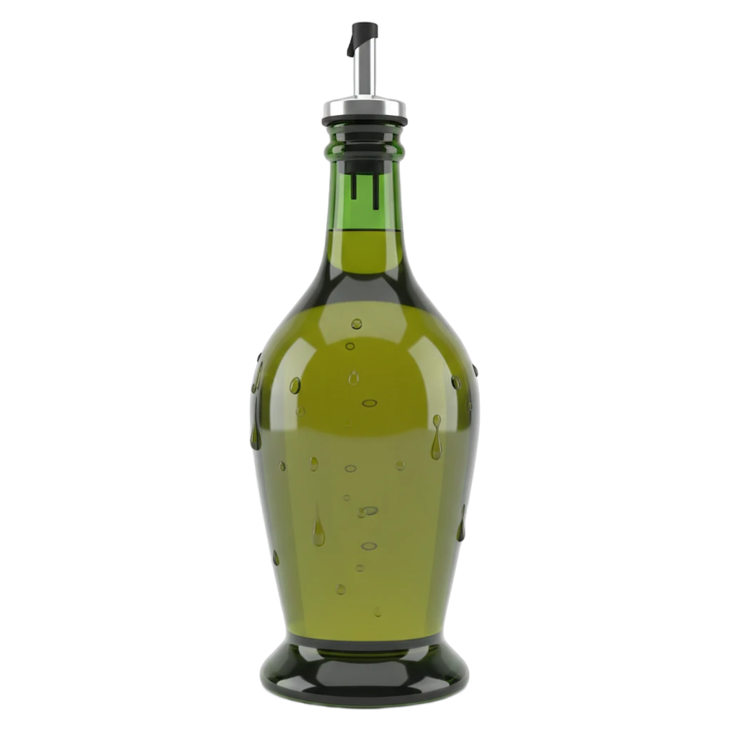 olive oil bottle Photorealistic icon