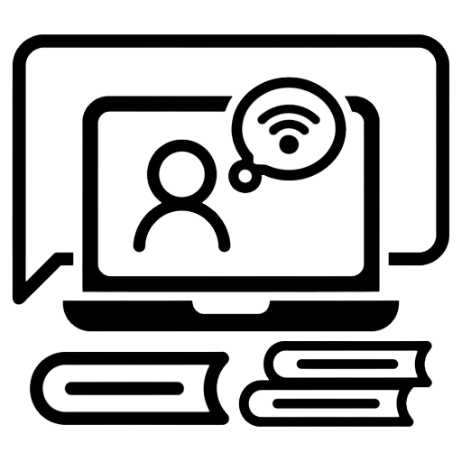 online class Line Art icon