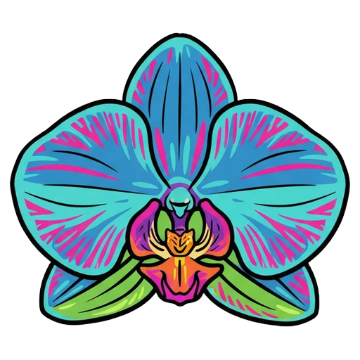 orchid Pop Art icon