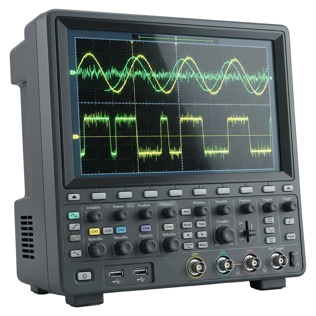 oscilloscope screen Photorealistic icon