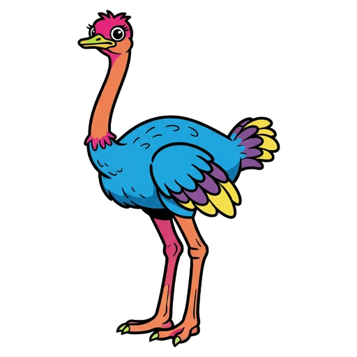 ostrich Pop Art icon