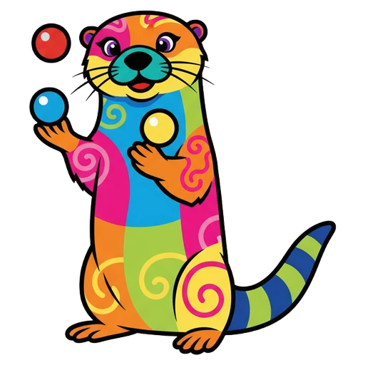 otter Pop Art icon - free AI-generated pop art icon for web and app projects