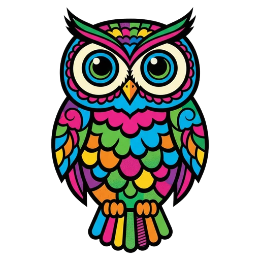 owl Pop Art icon
