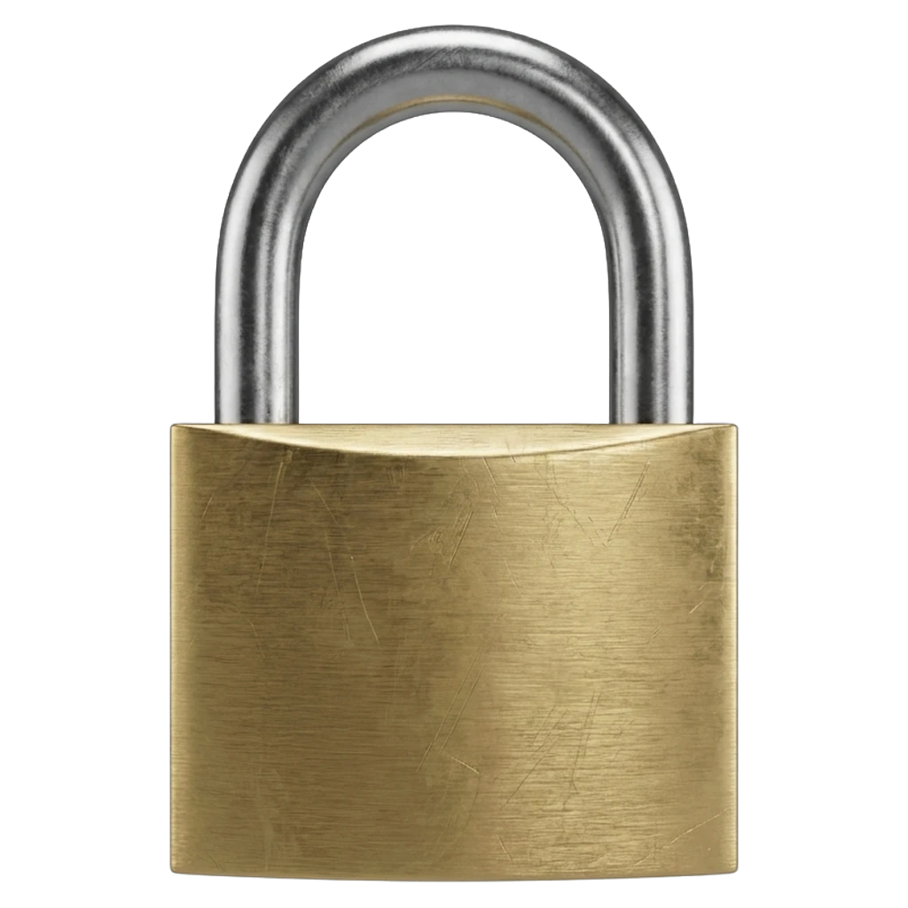 padlock Photorealistic icon