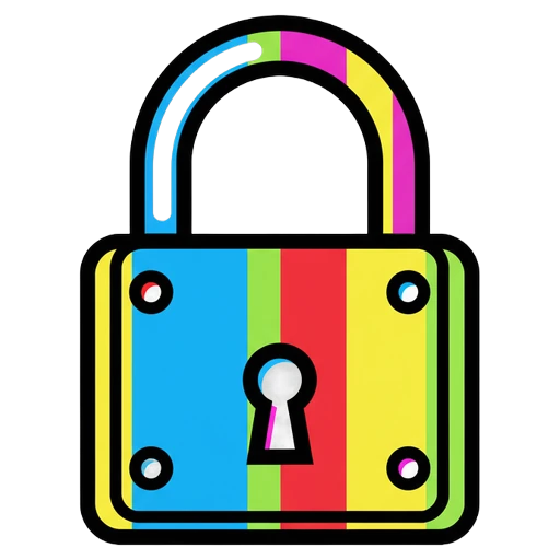 padlock Pop Art icon