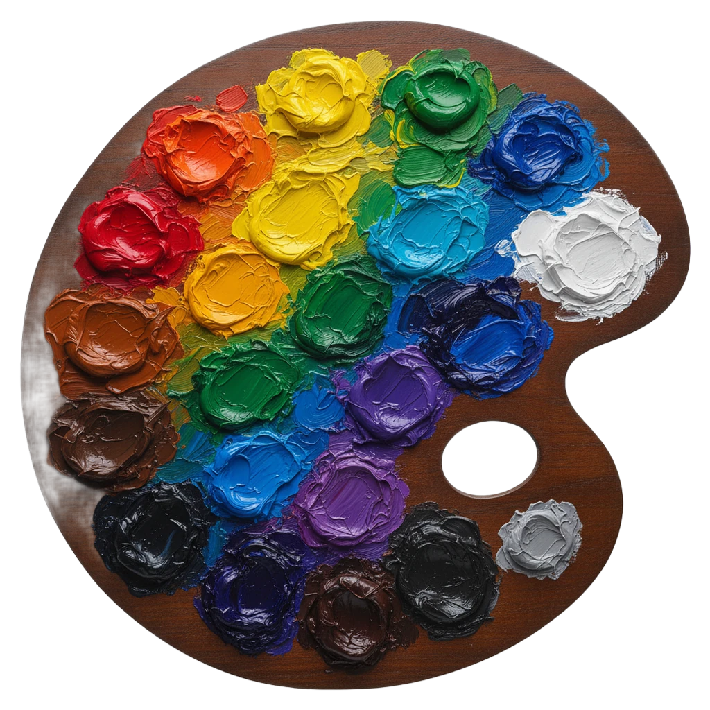paint palette Oil Painting icon
