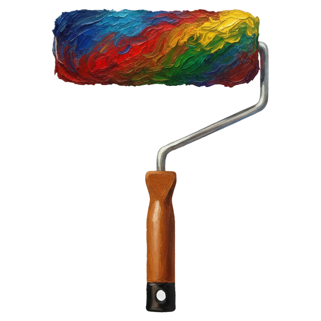 paint roller Oil Painting icon