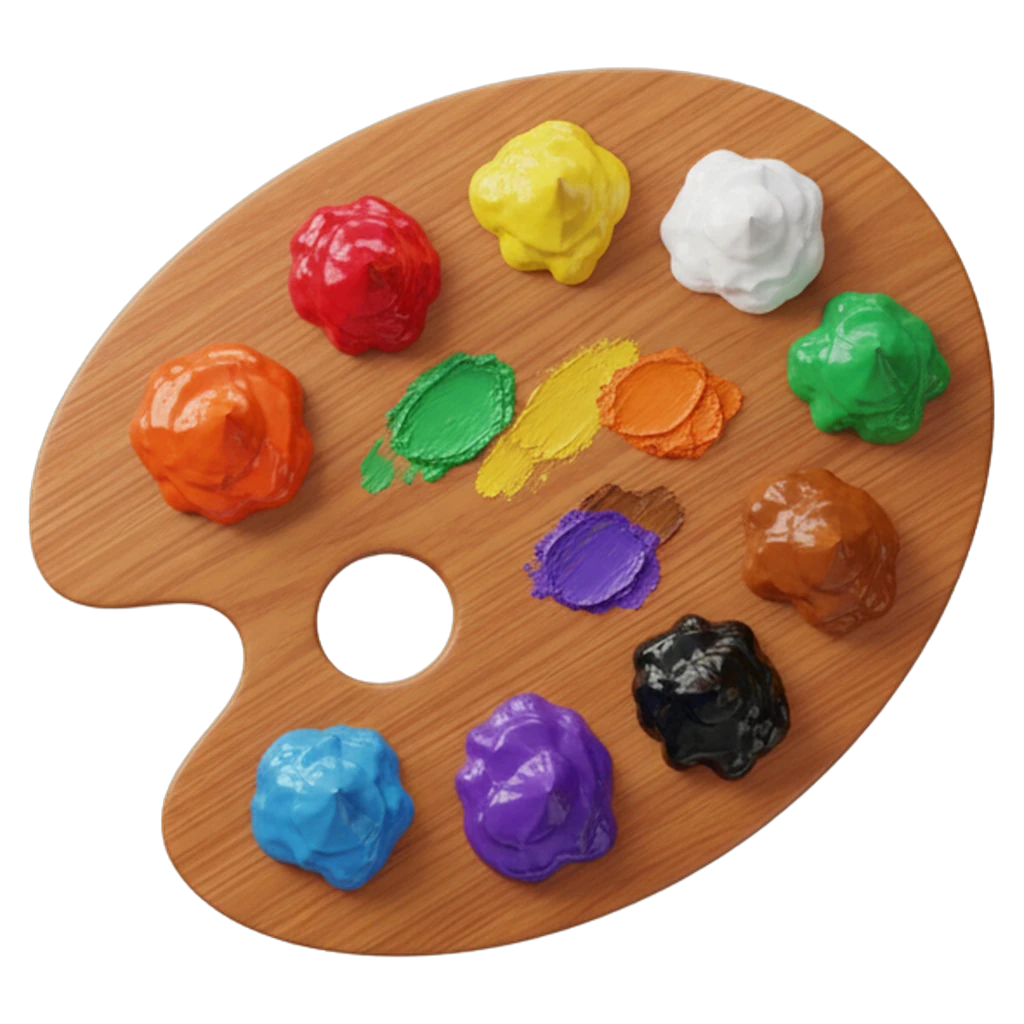 paint tray Photorealistic icon