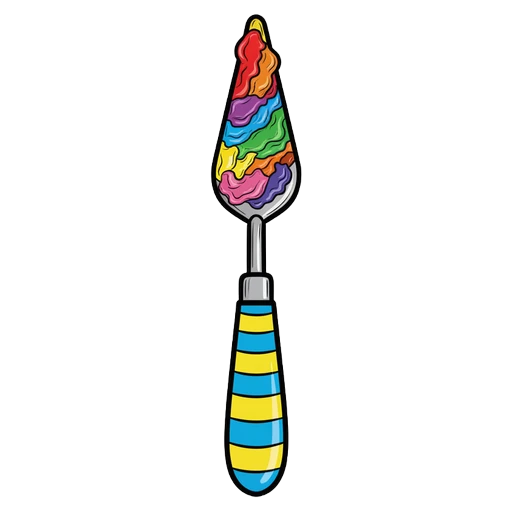 palette knife Pop Art icon
