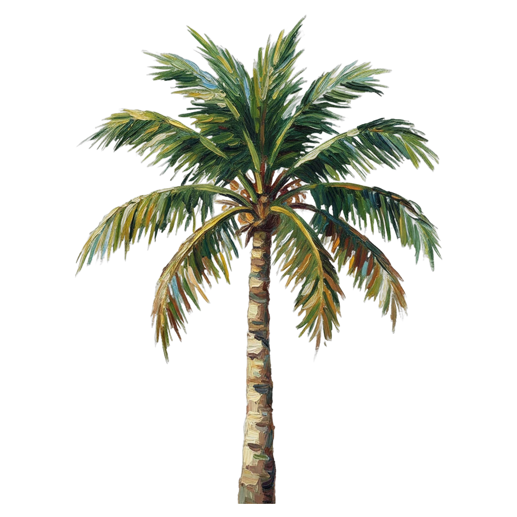 palm tree Oil Painting icon