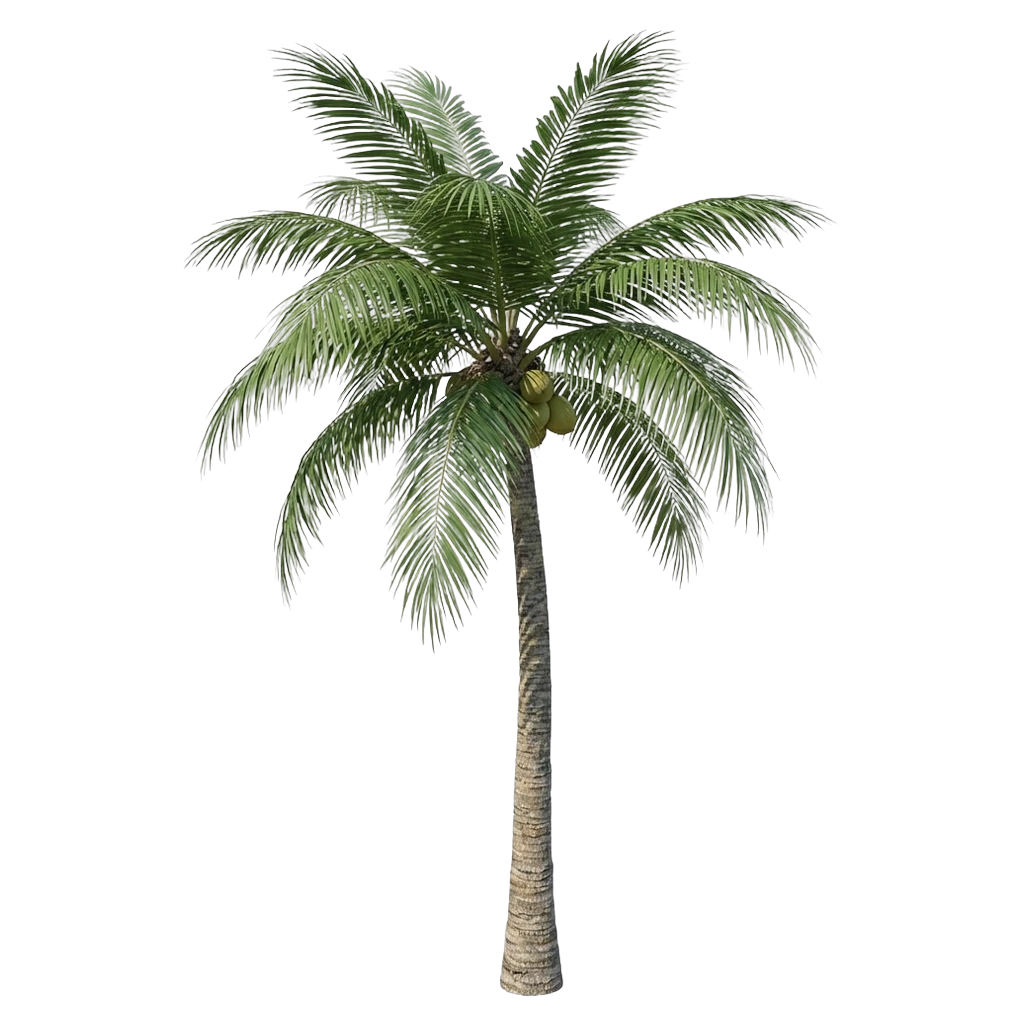 palm tree Photorealistic icon