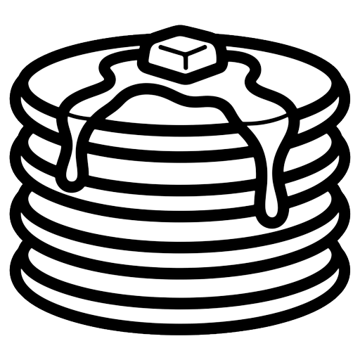 pancake stack Line Art icon - free AI-generated line art icon for web and app projects
