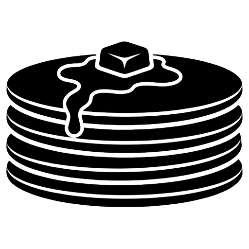 pancake stack Solid Glyph icon