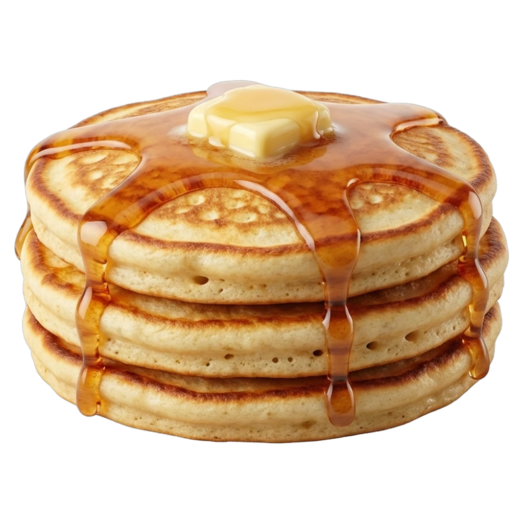 pancakes Photorealistic icon