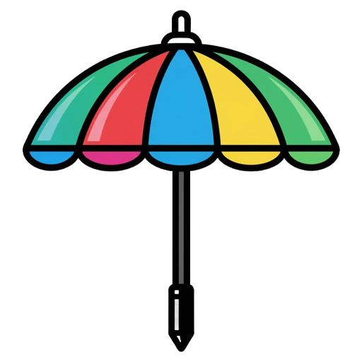 parasol Pop Art icon