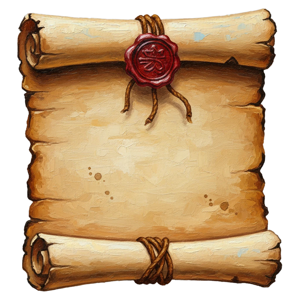 parchment paper Oil Painting icon