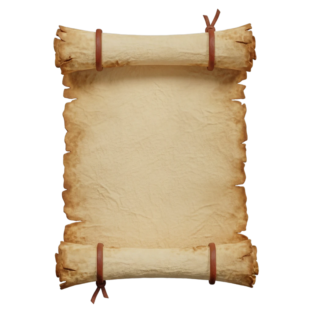 parchment paper Photorealistic icon