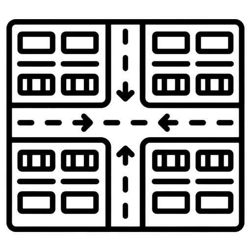 parking lot Line Art icon