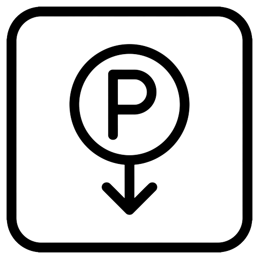 parking sign Line Art icon