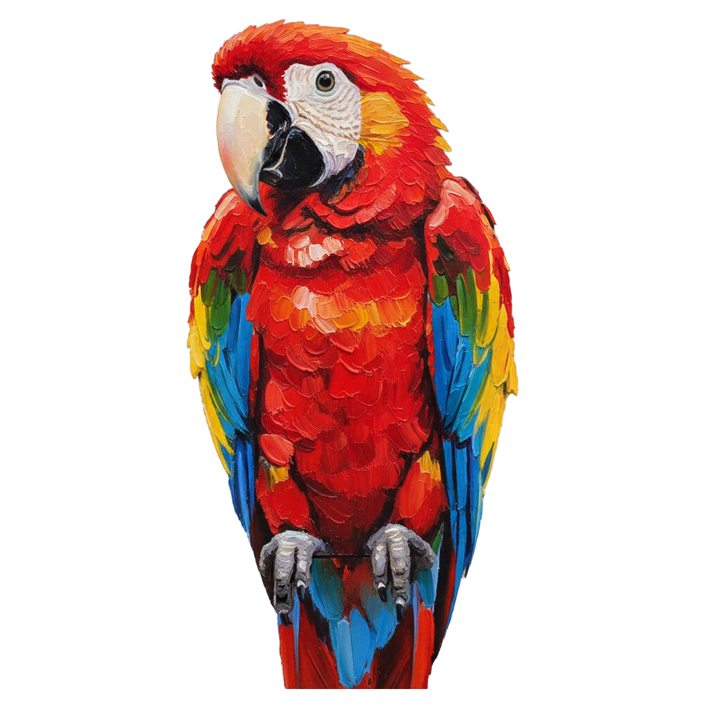 parrot Oil Painting icon