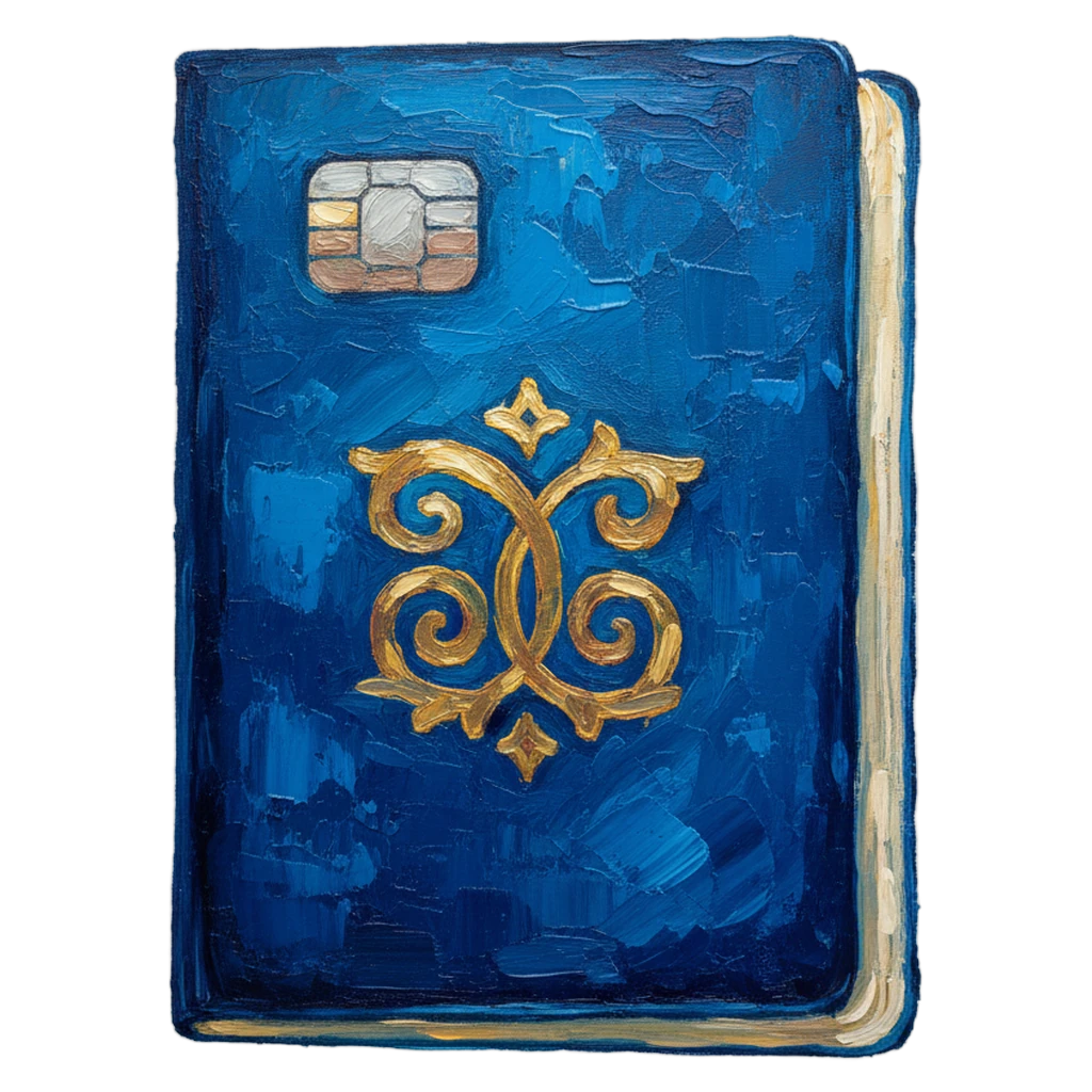 passport travel document Oil Painting icon