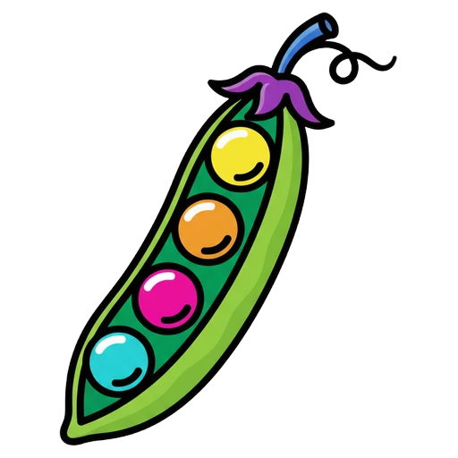 pea pod Pop Art icon