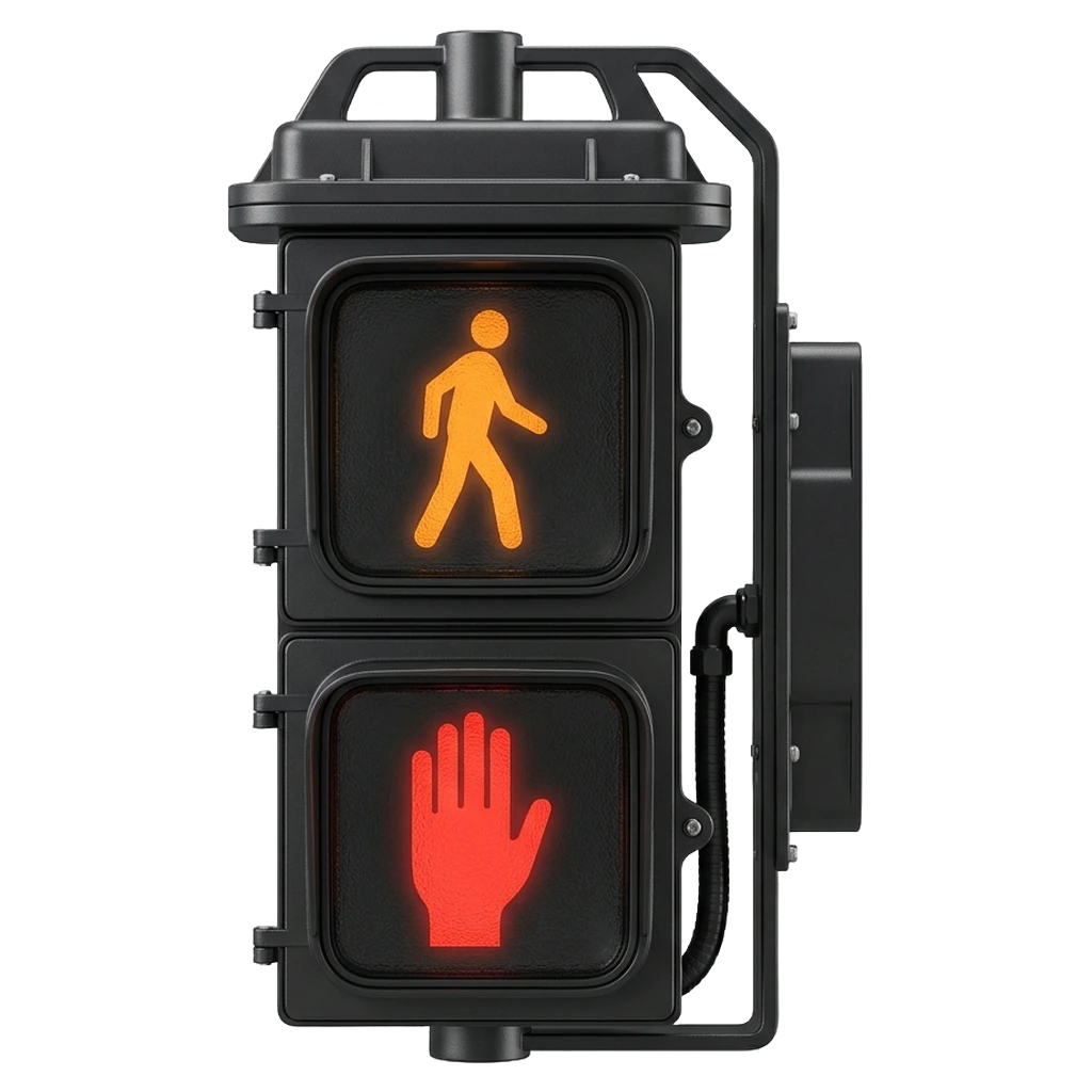 pedestrian signal Photorealistic icon