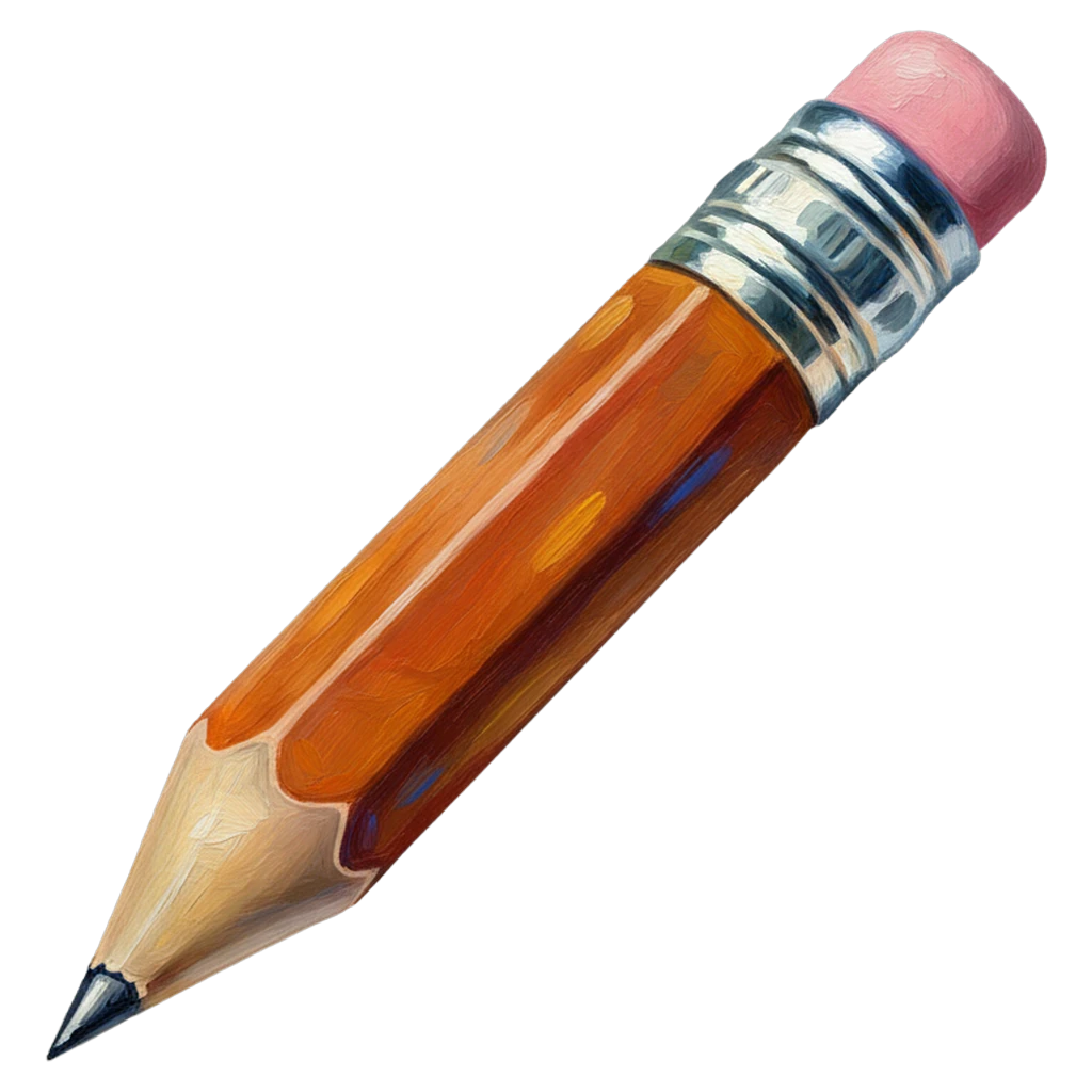pencil writing tool Oil Painting icon