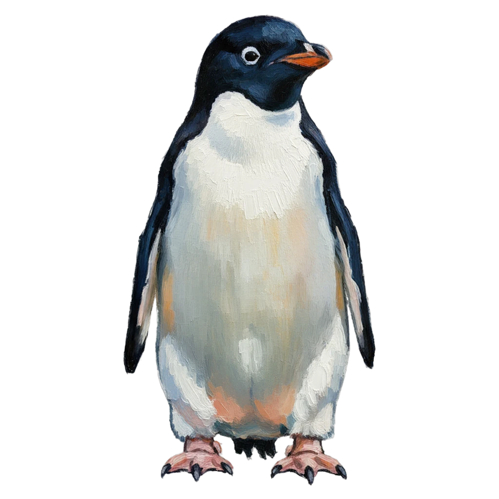 penguin Oil Painting icon