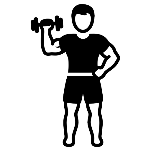 personal trainer Line Art icon