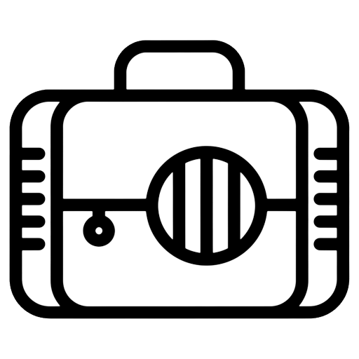 pet carrier Line Art icon