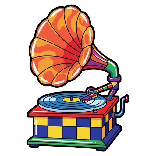 phonograph Pop Art icon
