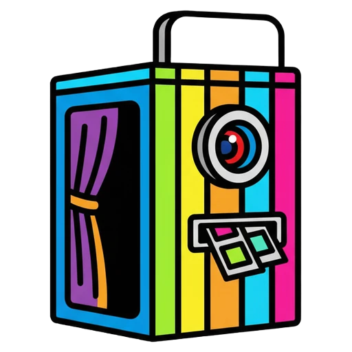 photo booth Pop Art icon