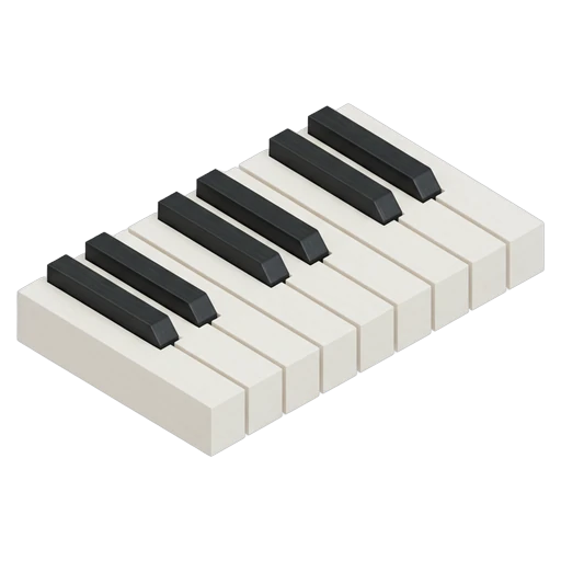 piano keys Isometric icon