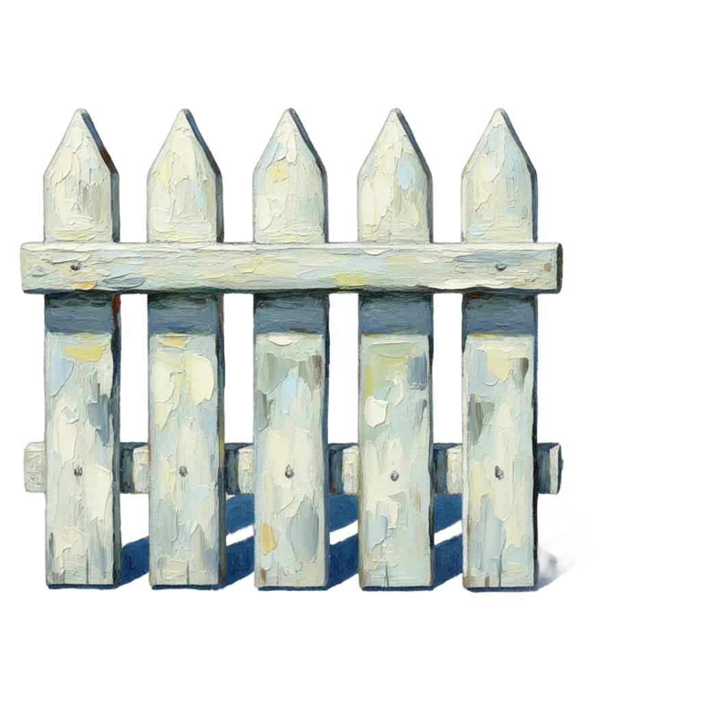 picket fence Oil Painting icon