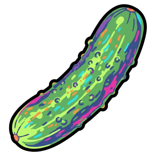 pickle Pop Art icon - free AI-generated pop art icon for web and app projects