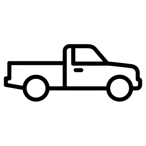 pickup truck Line Art icon - free AI-generated line art icon for web and app projects